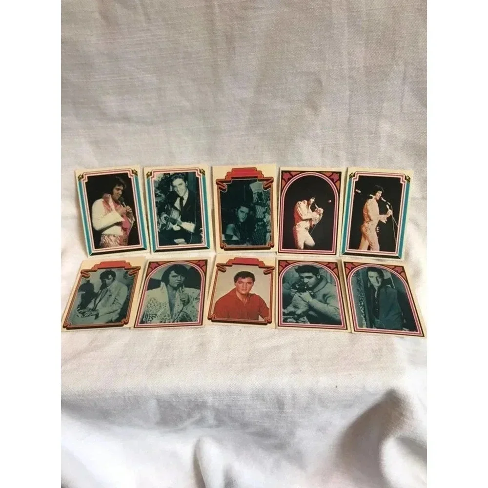 Vintage Elvis Presley Cards Collection 1978 10 cards Lot